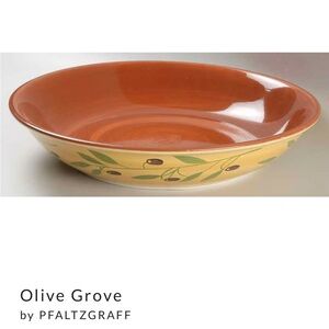 Pfaltzgraff Olive Grove 13” Terracotta pasta serving Bowl